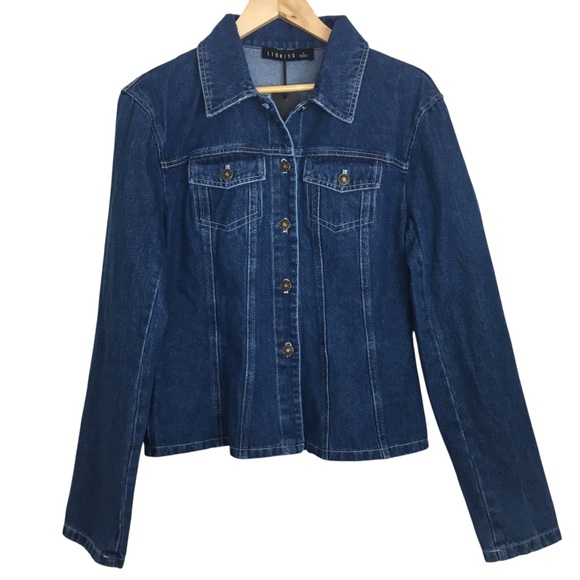 Lioness Rider Denim Jacket Large - Picture 2 of 16